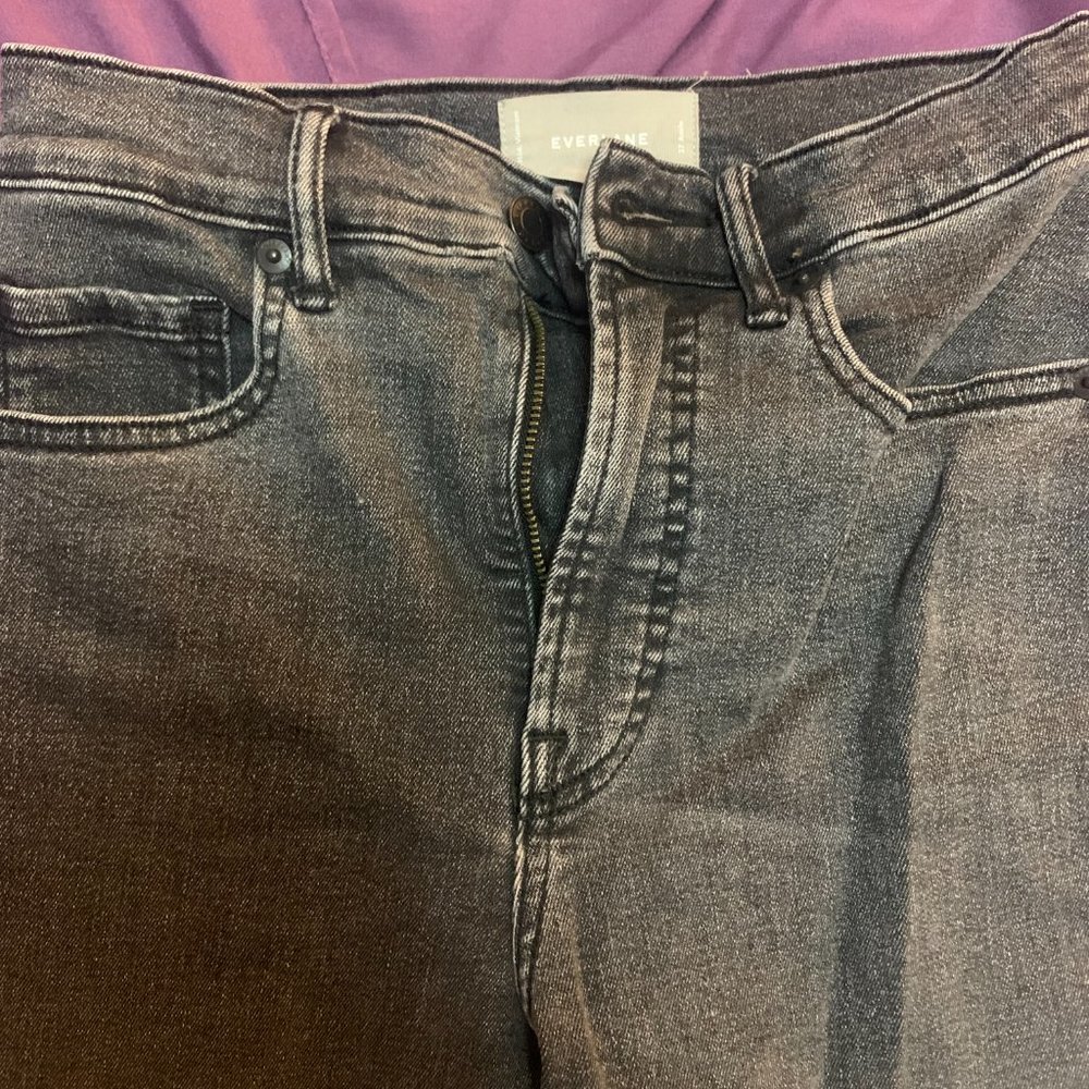 Everlane Washed Black High-Rise Skinny Jeans - Size 27 - Picture 3 of 5